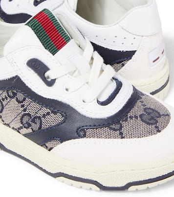 Zapatillas de lona GG con piel | Gucci Kids