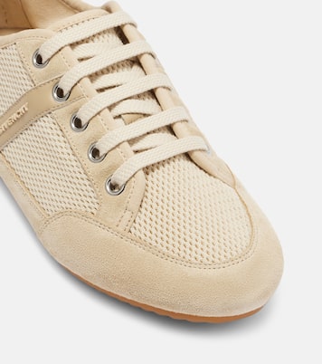 Slim suede-trimmed sneakers | Givenchy