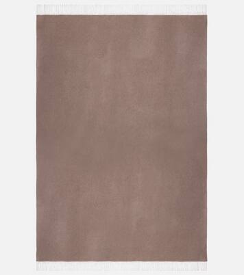 Fringed silk throw | Brunello Cucinelli