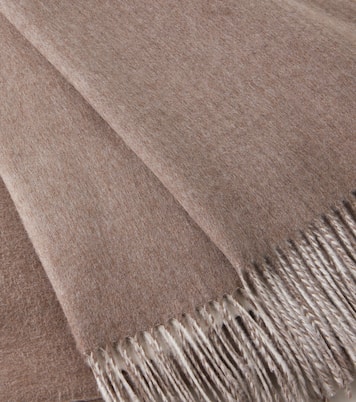 Fringed silk throw | Brunello Cucinelli