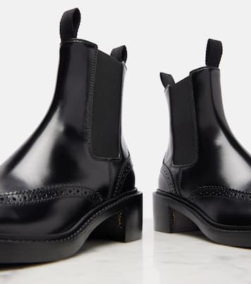 Vincent 50 leather ankle boots | Saint Laurent