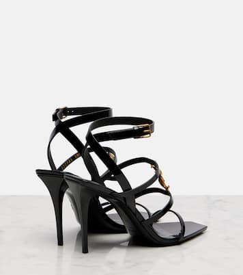 Cassandra 90 patent leather sandals | Saint Laurent