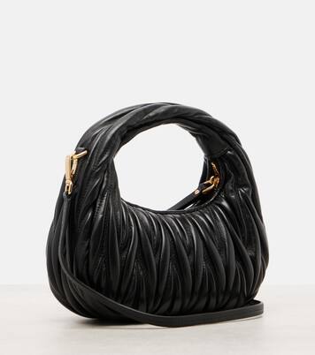 Wander Mini matelassé leather tote bag | Miu Miu