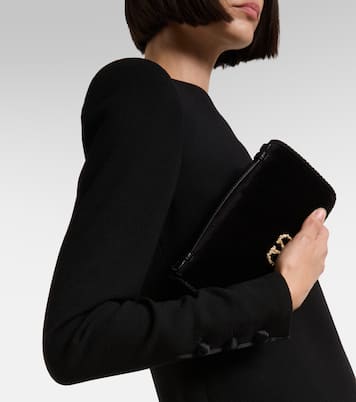 Minikleid aus Schurwolle mit Shearling | Valentino