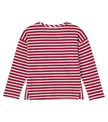 Joel striped cotton jersey top | Cozmo