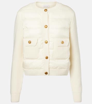 Down-paneled virgin wool cardigan | Moncler