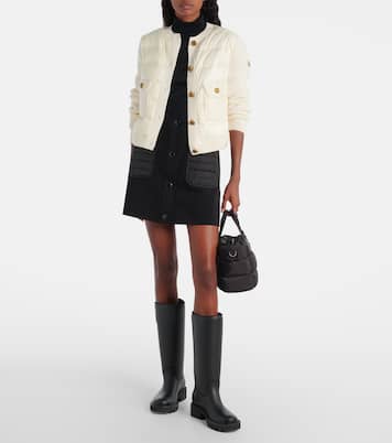 Down-paneled virgin wool cardigan | Moncler