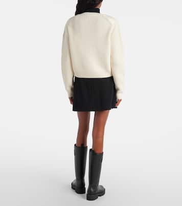 Down-paneled virgin wool cardigan | Moncler