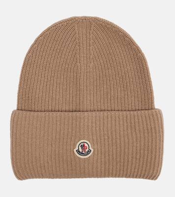 Ribbed-knit virgin wool beanie | Moncler