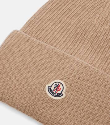 Ribbed-knit virgin wool beanie | Moncler