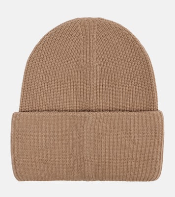 Ribbed-knit virgin wool beanie | Moncler