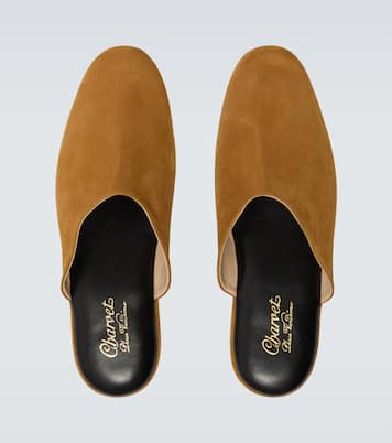 Leather-lined suede slippers | Charvet