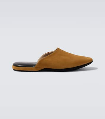 Leather-lined suede slippers | Charvet