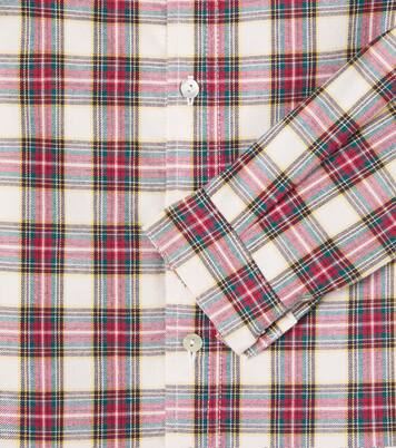 Nico checked cotton flannel shirt | La Coqueta