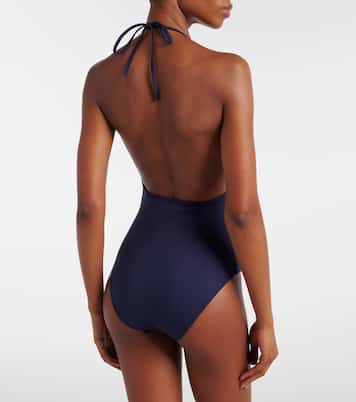Horsebit halterneck swimsuit | Gucci