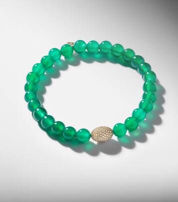 14kt gold bracelet with onyx and diamonds | Sydney Evan