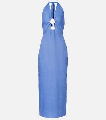 Robe longue Orly en lin | Cala de la Cruz