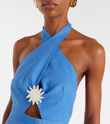 Robe longue Orly en lin | Cala de la Cruz