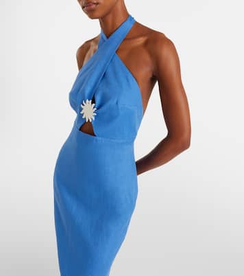 Robe longue Orly en lin | Cala de la Cruz