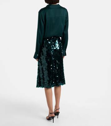 Midirock Lucite mit Pailletten | Vince