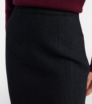 Wool-blend twill midi dress | Self-Portrait