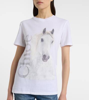 Logo cotton jersey T-shirt | Chloé