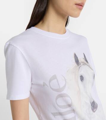 Logo cotton jersey T-shirt | Chloé