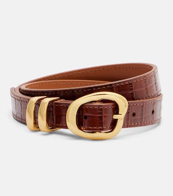 Tugela croc-effect leather belt | Amanu