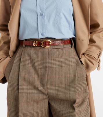 Tugela croc-effect leather belt | Amanu