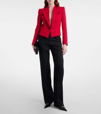 Slingback-Pumps Anok 55 aus Lackleder | Amina Muaddi