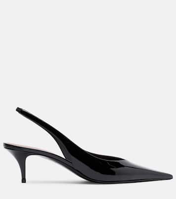 Slingback-Pumps Anok 55 aus Lackleder | Amina Muaddi