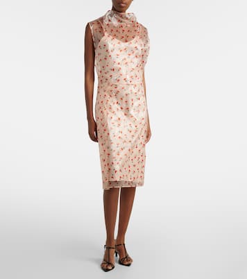 Floral midi dress | Jil Sander