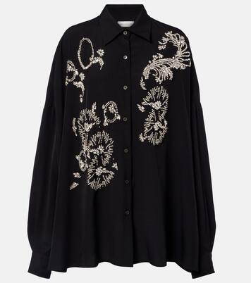 Oversized embellished shirt | Dries Van Noten