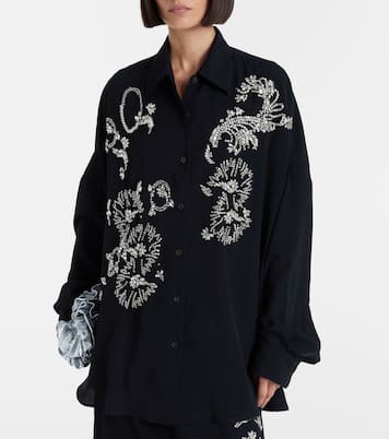 Oversize-Hemd mit Kristallen | Dries Van Noten