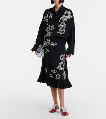 Oversize-Hemd mit Kristallen | Dries Van Noten