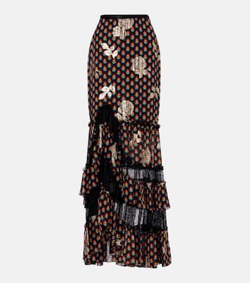 Printed silk-blend maxi skirt | Etro