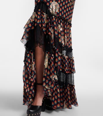 Printed silk-blend maxi skirt | Etro