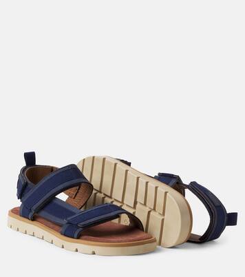 Summer grosgrain and leather sandals | PèPè