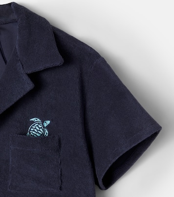 Embroidered cotton terry shirt  | Vilebrequin Kids
