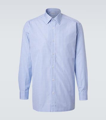 Checked cotton poplin shirt | Charvet