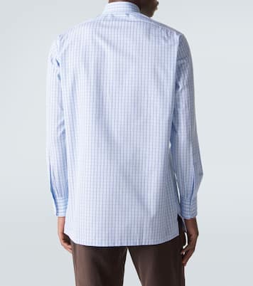 Checked cotton poplin shirt | Charvet