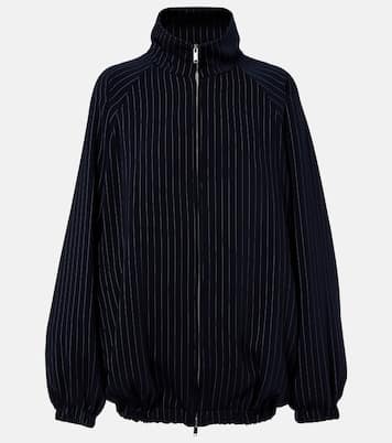 Baxter pinstripe oversized jacket | The Frankie Shop