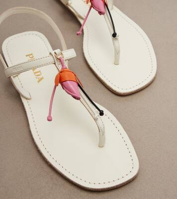 Sandalen aus Leder | Prada