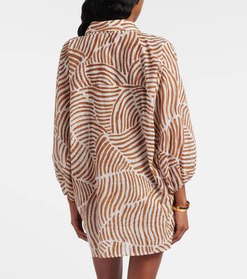 Moana oversized printed cotton shirt | ViX Paula Hermanny