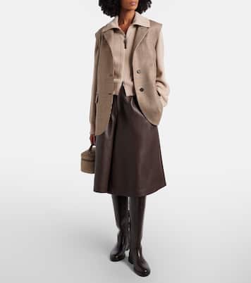 Knitted cotton blouson jacket | Brunello Cucinelli