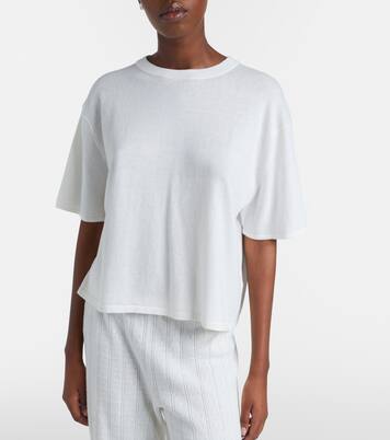 Rubie cotton and cashmere T-shirt | Lisa Yang