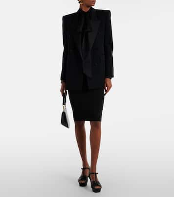 Plateausandalen Tribute 105 aus Leder | Saint Laurent