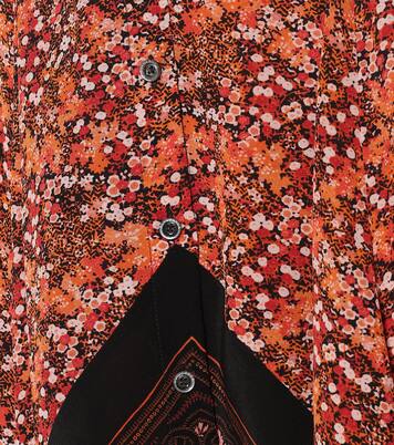 Falda larga Hance de seda floral | Altuzarra