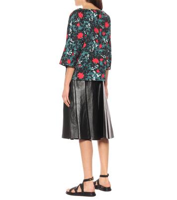 Top imprimé en coton et lin | Marni