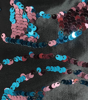 Robe midi en coton mélangé à sequins | Dries Van Noten